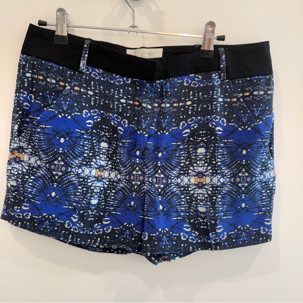 A.L.C. Blue and Black Patterned Women's Shorts